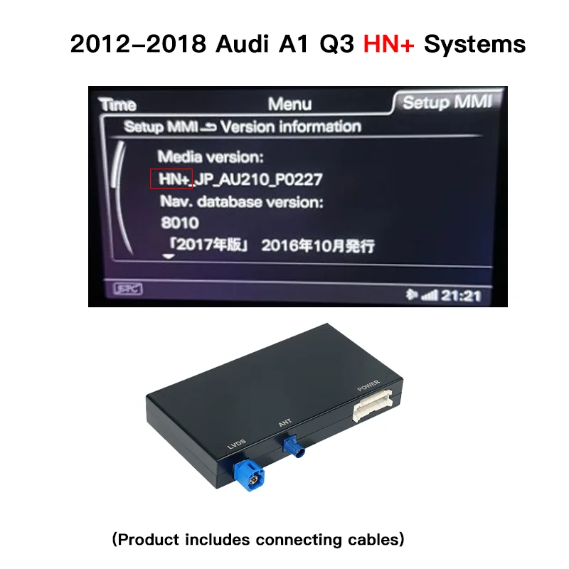 Draadloze CarPlay Android Auto Navigatie Upgrade Voor Audi A1 Q3 2012-2018 MMI 2G/3G HN + RMC Met AirPlay Spiegel Link Functie