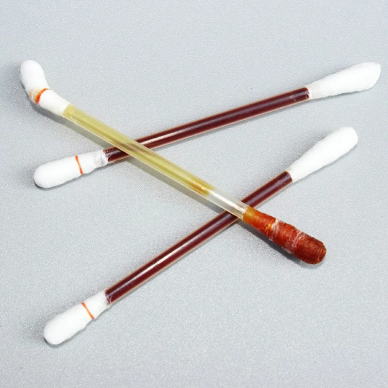 Disposable Medical Multifunction Disinfected Stick Make Up Wood Iodine 50pcs Medical Double - Cotton Swab Portable Bar Wholesale