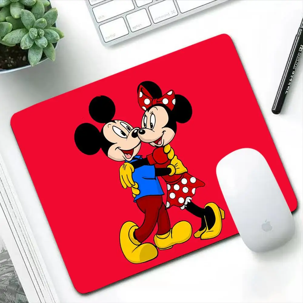 Disney mickey minnie mouse Durable Mouse Pad Anime Computer Desk Mat Accessories Mousepad Gaming Pc Gamer Keyboard Small Pads