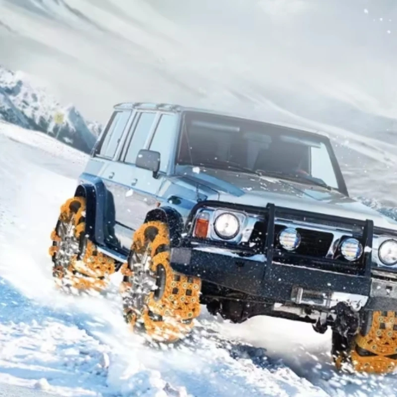 Car tire chain snow wear-resistant chain, suitable for cars SUVs off-road vehicles winter tires anti-skid belts safe driving