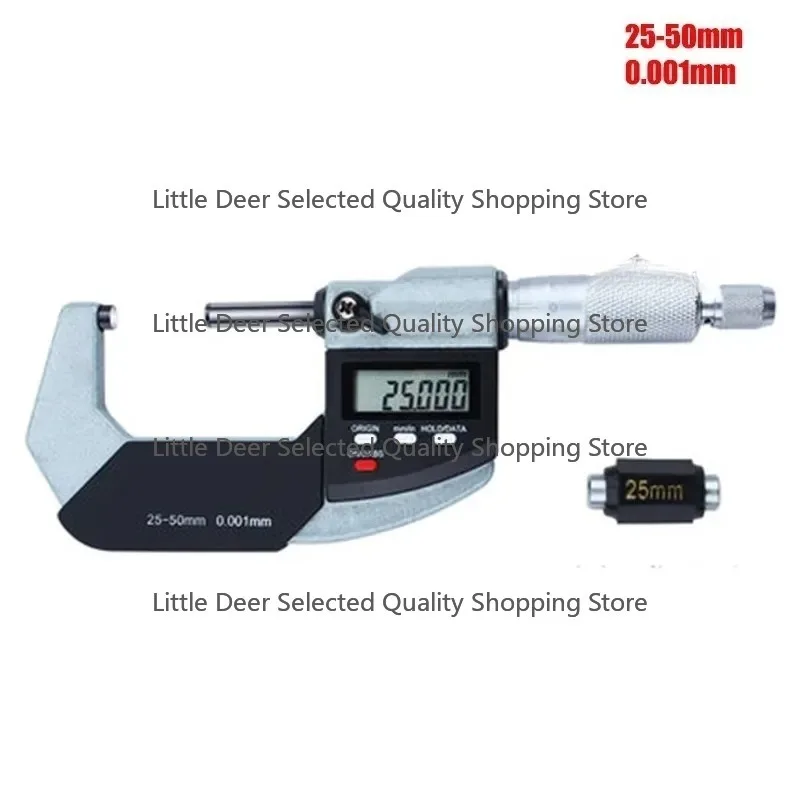 0-25mm 25-50mm 50-75mm 75-100mm 0.001 mm Electronic Outside Micrometer Digital Micrometer Gauge Meter Micrometer Measuring Tools