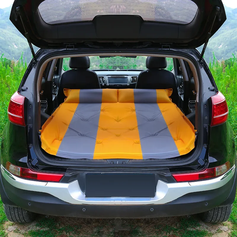 Car inflatable sofa Air Inflatable Travel Mattress Universal for Back Seat Multi functional Sofa Pillow Outdoor Camping Mat