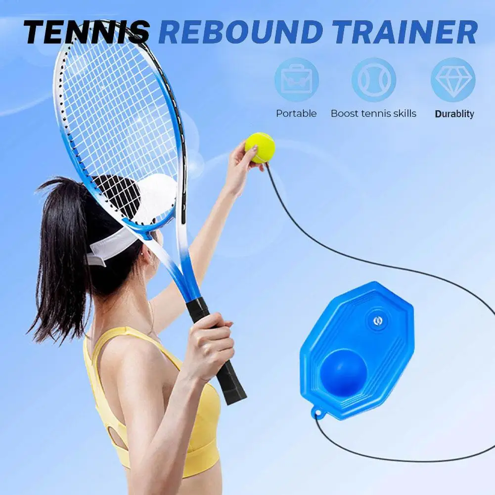 Portable Tennis Rebound Net - Solo Practice Trainer with Ball Return System, Adjustable Hitting Angle for Backhand