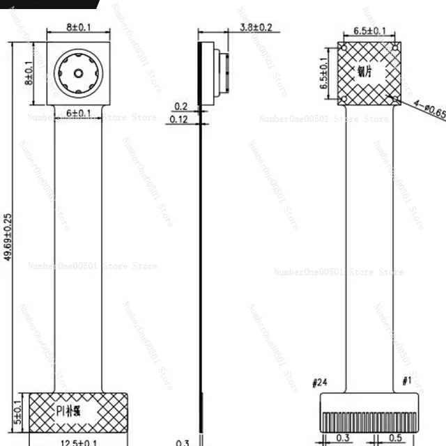 Global exposure low-power Sitewe SC031GS DVP optical flow positioning high-speed frame rate camera module