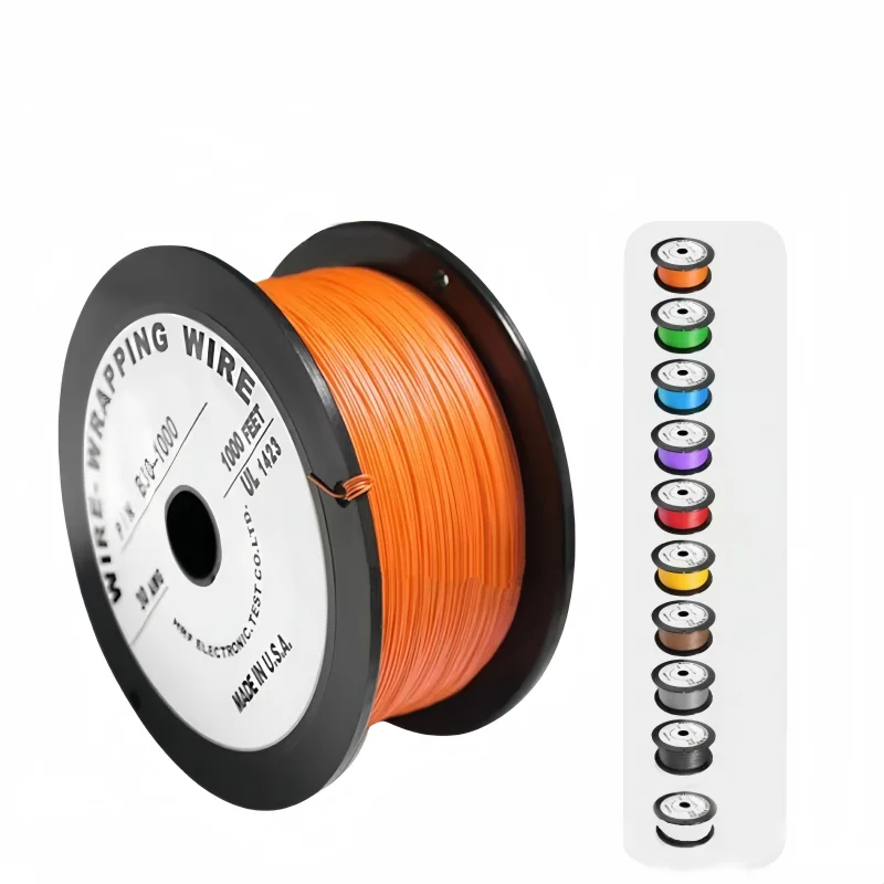 24AWG 26AWG 28 AWG 30AWG 32AWG 34AWG 36AWG Silver-Plated Oxygen-Free Copper Wire Ok Line 10 Colors Electrical Wire Length 305m