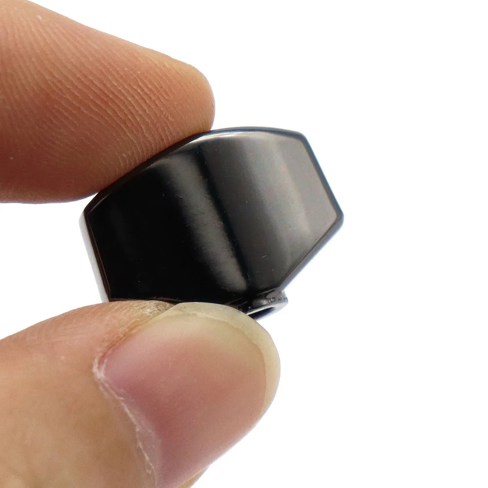 6 Stück Gitarren-Stimmkopf-Knöpfe, Metall-Stimmschlüssel, kleine quadratische Knöpfe, Kopf 3 Farben – Detail 12