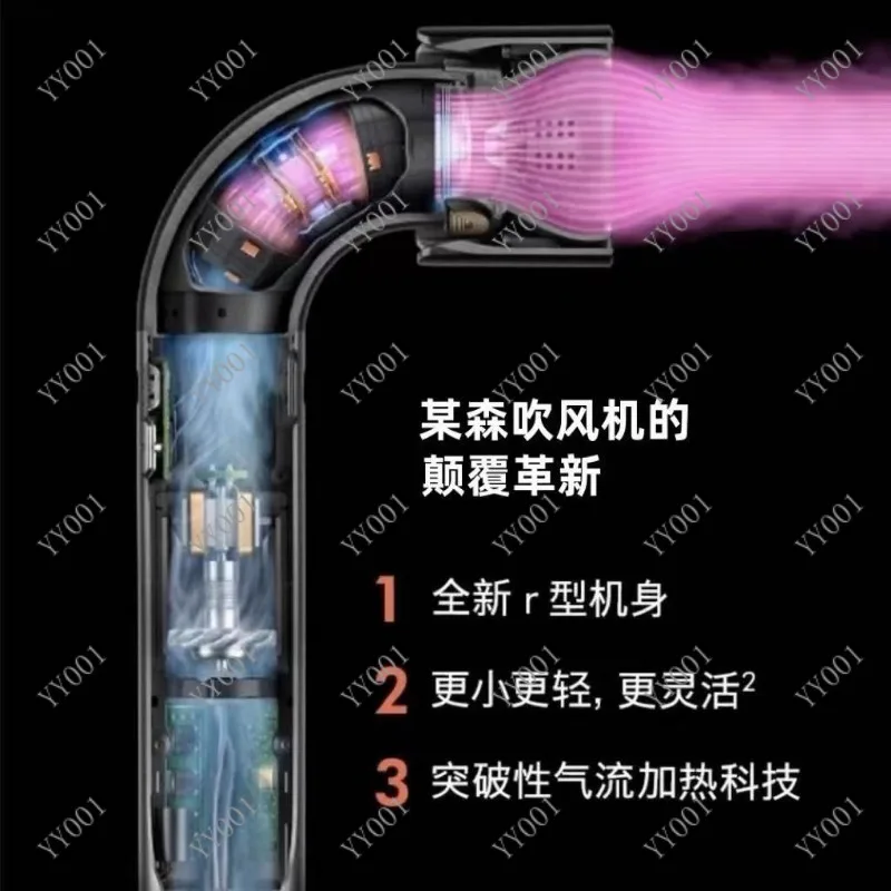 

Elbow‑Shaped Quick Dry Hair Dryer High Speed Negative Ions For Home & Salon Use