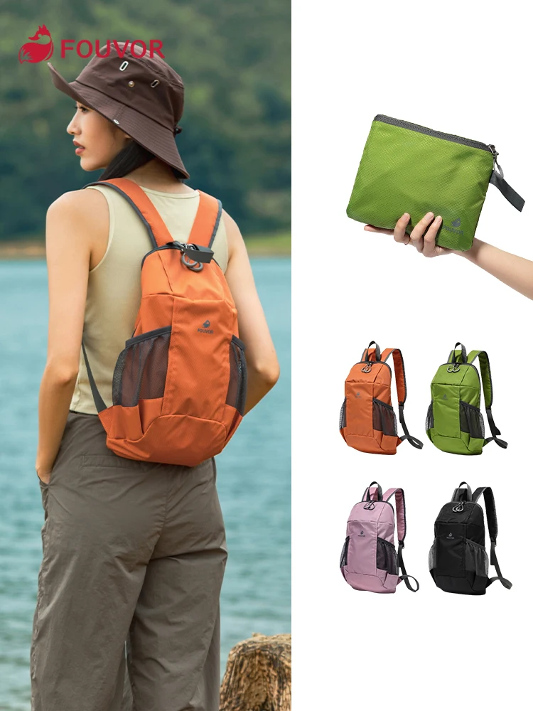 Fouvor Womens Casual Solid Shoulders Bag 2024 Waterproof Lightweight Backpack Fashion Outdoor Sports Female Schoolbags 3037-06