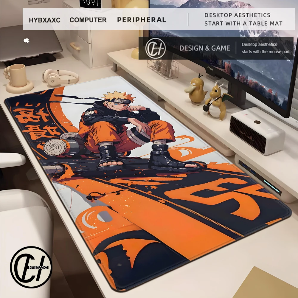 

Anime N-Narutos Mouse Pad Mouse Pad Desk Mouse Pad Cute HD Desk Pad Extended Gaming Keyboard Mats Large XXL Gamer Mousepad 90x40