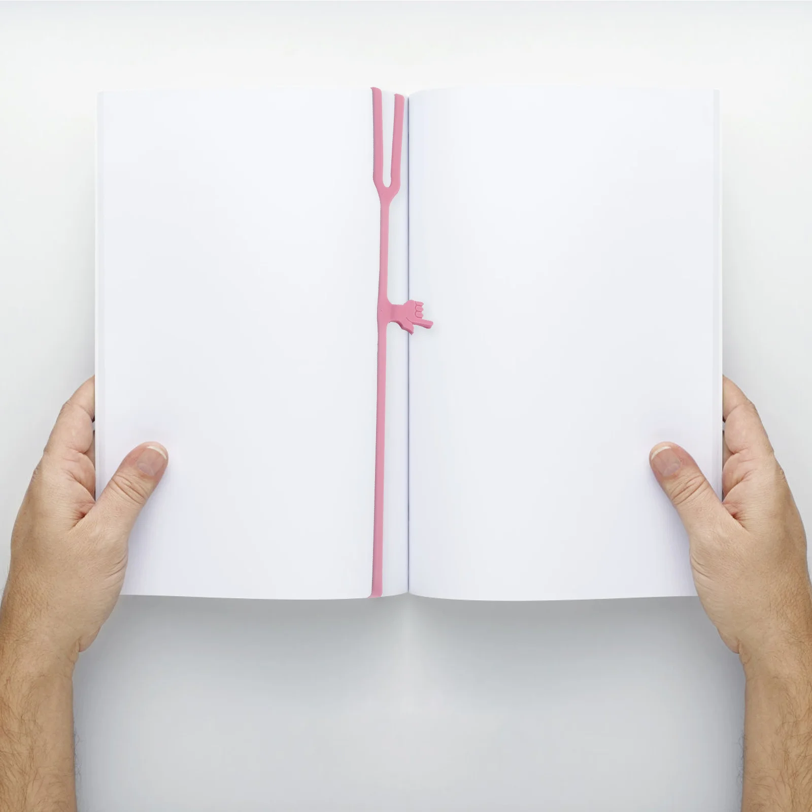 

6Pcs Finger Point Silicone Bookmarks Adorable Flexible Book Page Markers Fun Reading Accessories Students Book Elastic Band