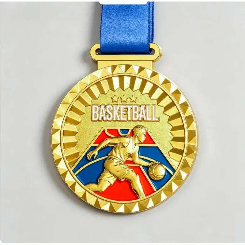 Customized Basketball Medals For Student Class League, Enterprise Employee Competition, And Commendation Awards