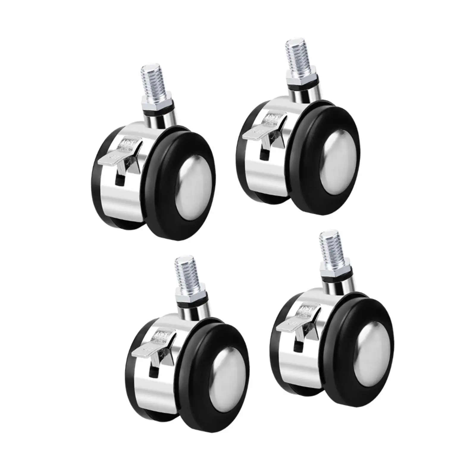 4 Pieces 2 inch Caster Wheels Industrial Casters Replaces Flexible Sturdy Universal Swivel Wheels for Cart Bench Workbench