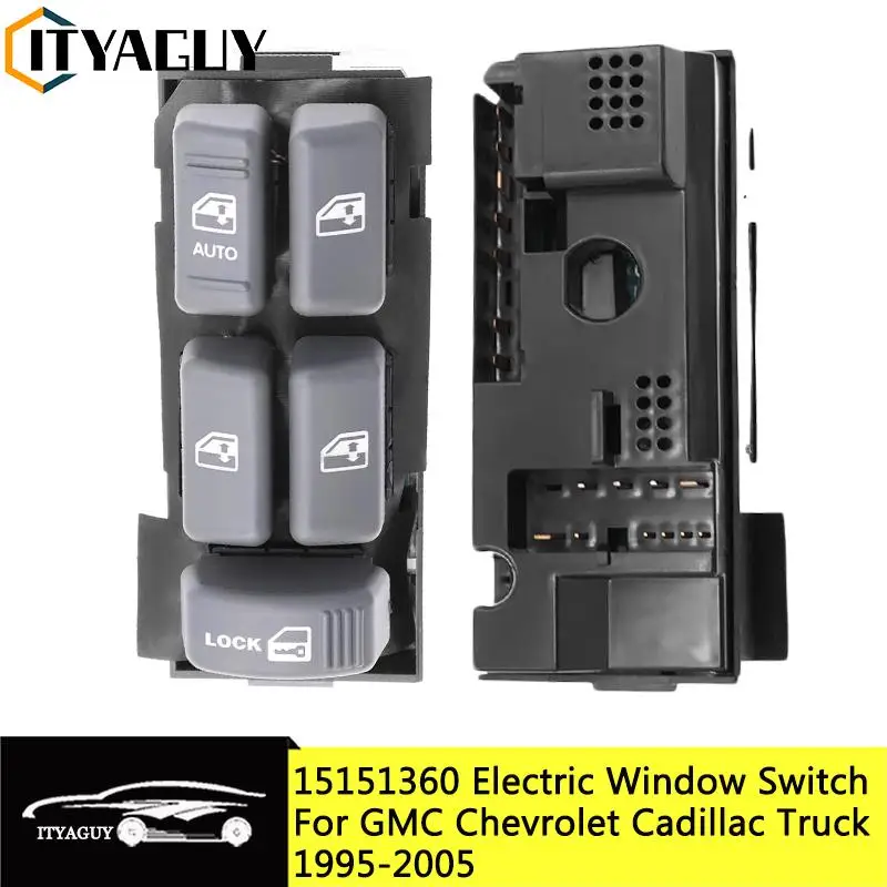 

15151360 19244658 Электрический переключатель управления передним левым стеклом для GMC Chevrolet Blazer Cadillac Truck 1995-2005