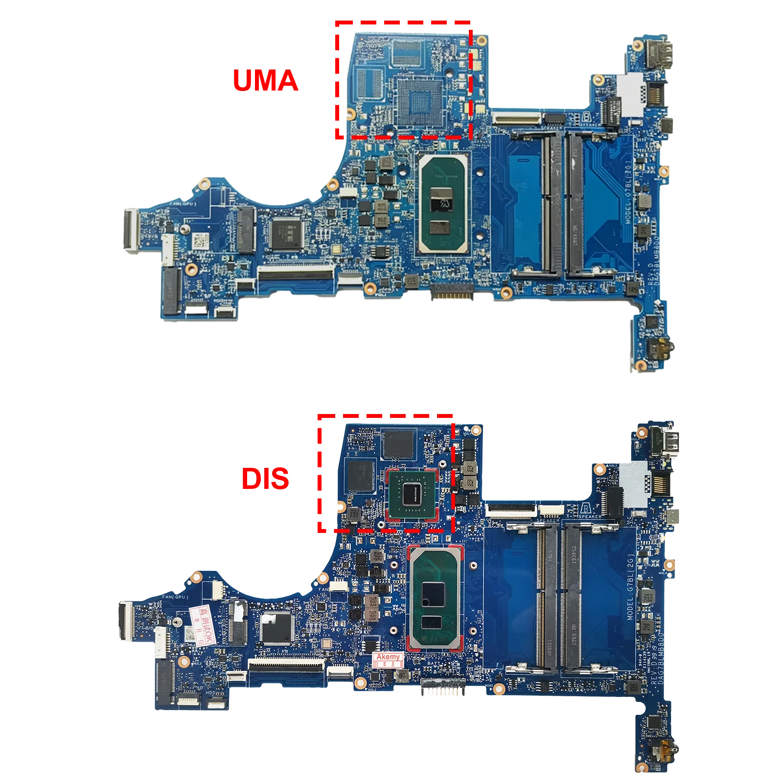 For HP 15T-CS 15-CS Motherboard DAG7BLMB8D0 i5 i7 10th Gen MX250 2G L76585-601 L67284-601 L67283-601 Mainboard Pavilion
