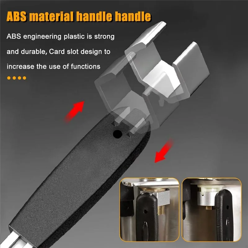 

F-3C Universal Adjustable Double-Ended Wrench, Multifunctional Bathroom Wrench for Water Pipe Repair & Home Accessories