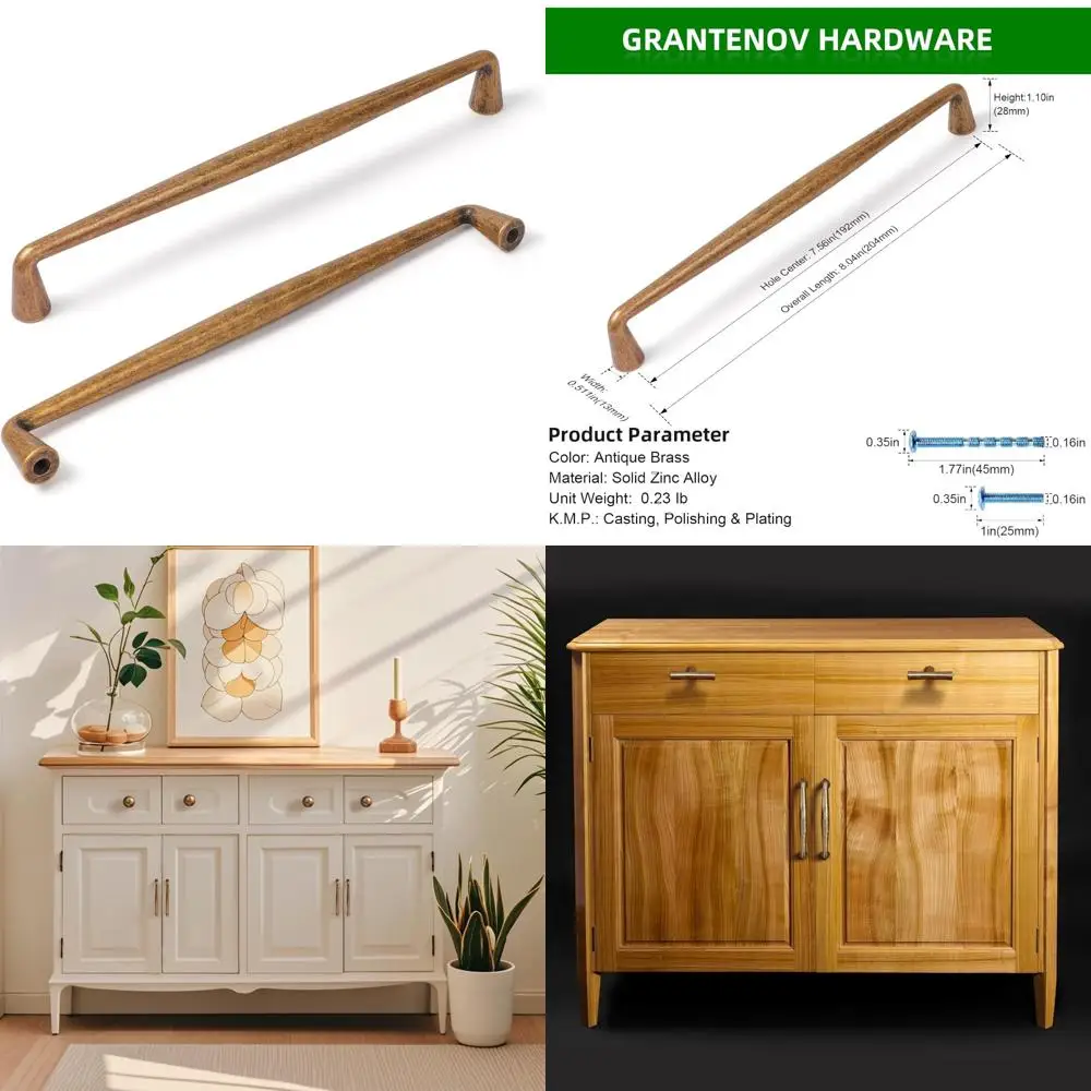 

Антикварный латунный шкаф с центром отверстий 7-1/2 дюйма, ручки в винтажном стиле для кухонных и ванных комнат, фурнитура в стиле ретро