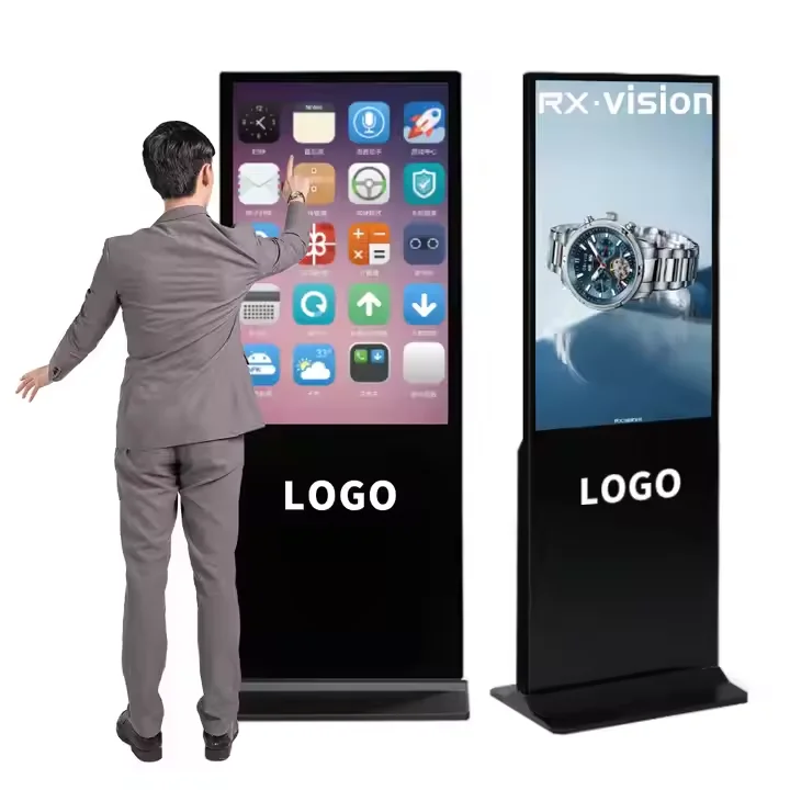 2K HD Vertical LCD Digital Signage For Shopping Mall Subway Advertising Easy Installation Digital Poster Specification