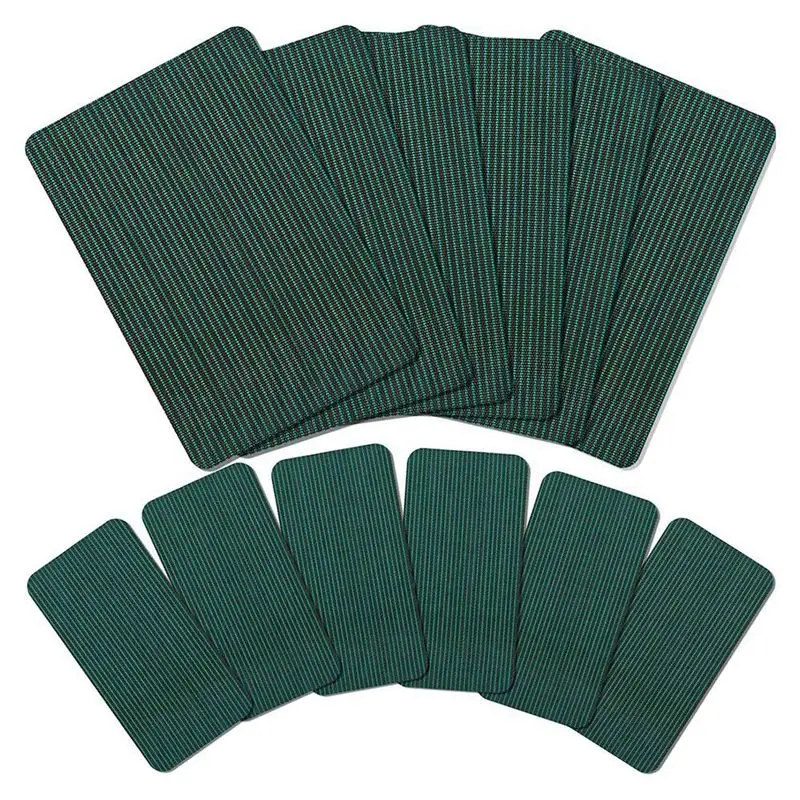 NALFI-12Pcs Pool Safety Cover Patch Patches Self Adhesive Pool Cover 12X8in/4X8in Repair Kit For Swimming Pools