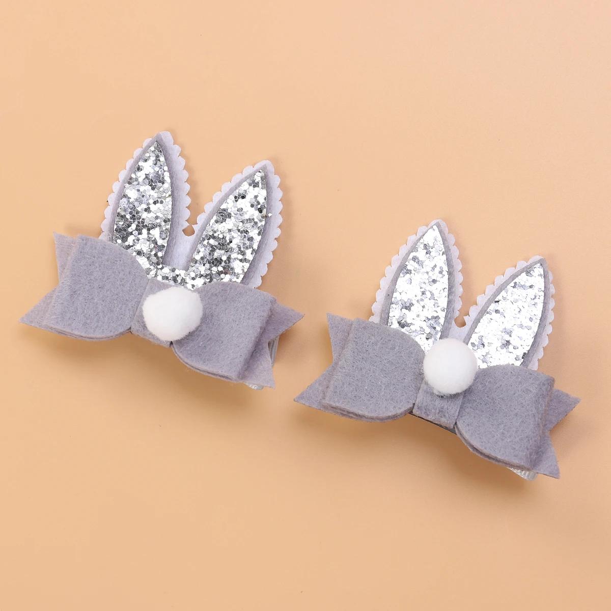 

Bunny Ear Hair Clip Kids Accessories for Girls Bow Barrette Hairpin Rabbit Baby