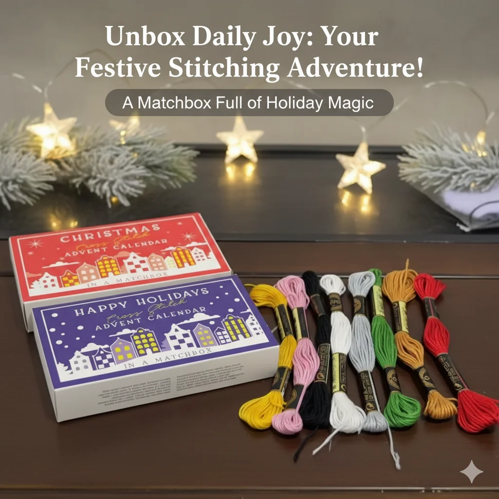 Advent Calendar Gift - Kalender Advent Bordir DIY 24 Hari