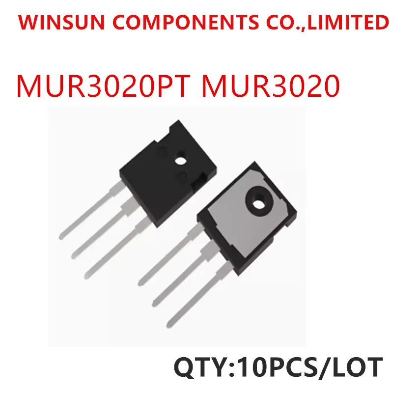 100% New Original MUR3020PT MUR3020 TO-247 Fast Recovery Diode 30A 200V