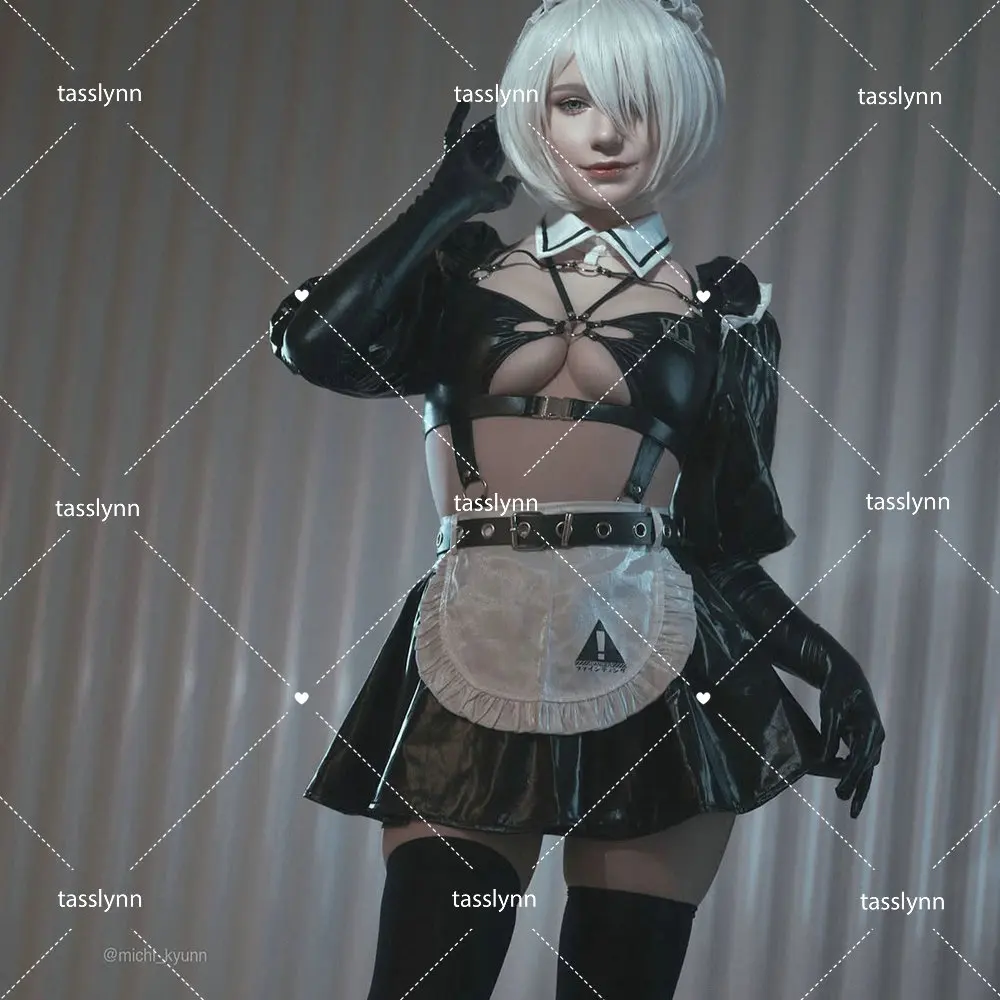 

YoRHa 2B Bunny Suit Cosplay Inverse Rabbit 2b Maid Costumes Toddler BunnyGirls Unisex NieR 2b Halloween Cosplay Costume Women