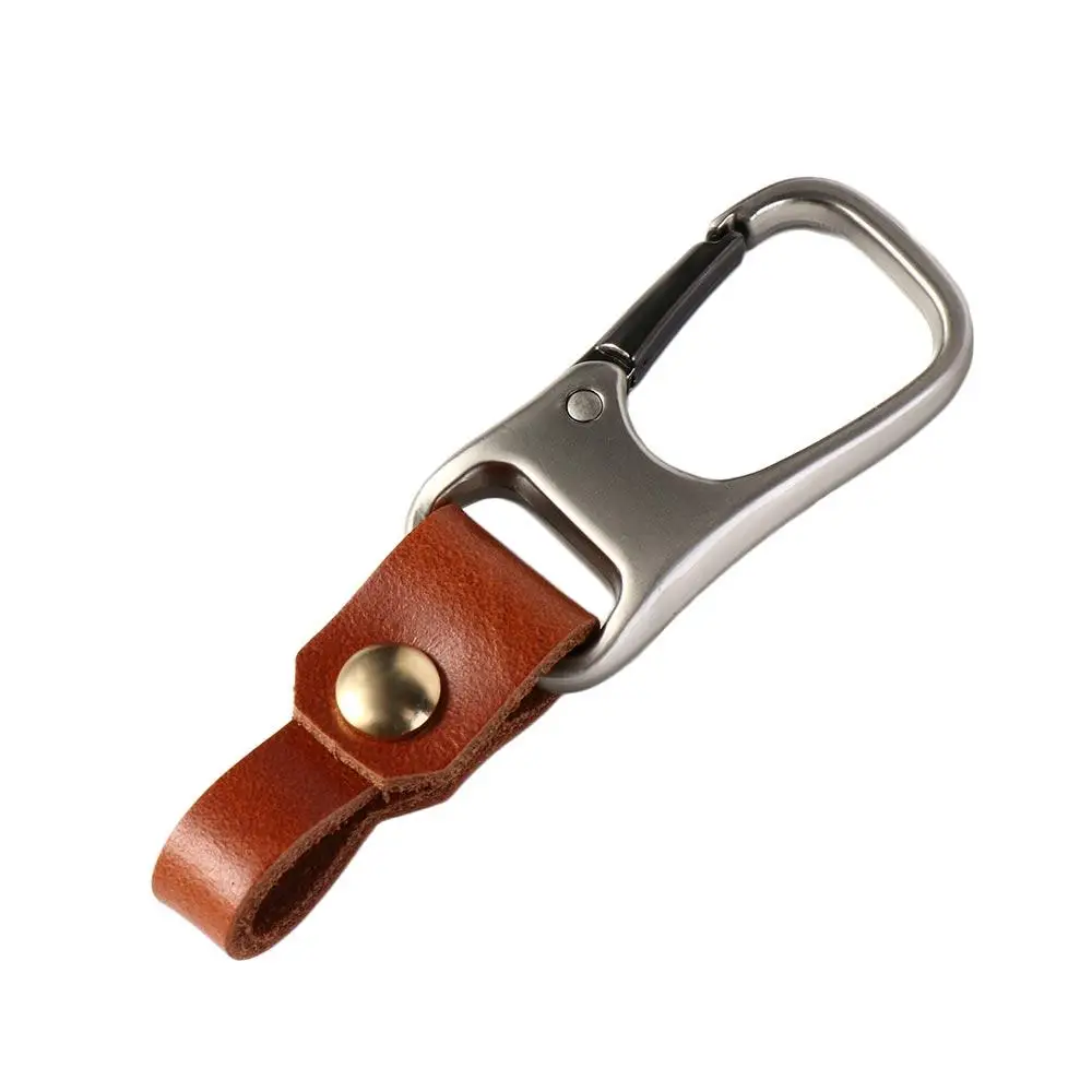 

Keychain Accessories Business Waist Buckle Key Ring Genuine Leather Car Keychain Keys Organizer Leather Keychain Car Key Holder