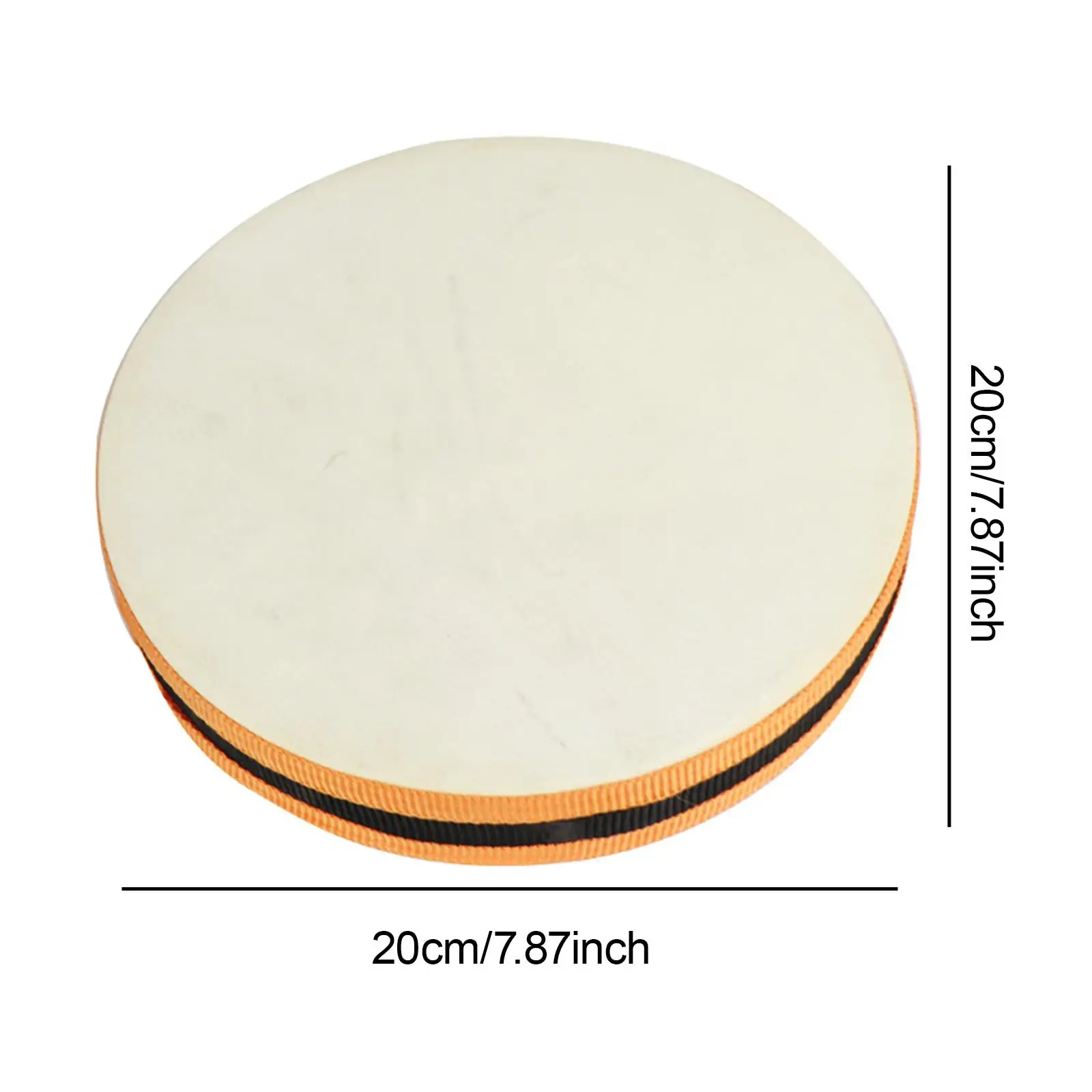 أداة قرع الطبلة اليدوية مقاس 8 بوصات، أداة شفاء صوت الطبل المموجة لمتعة العائلة #6