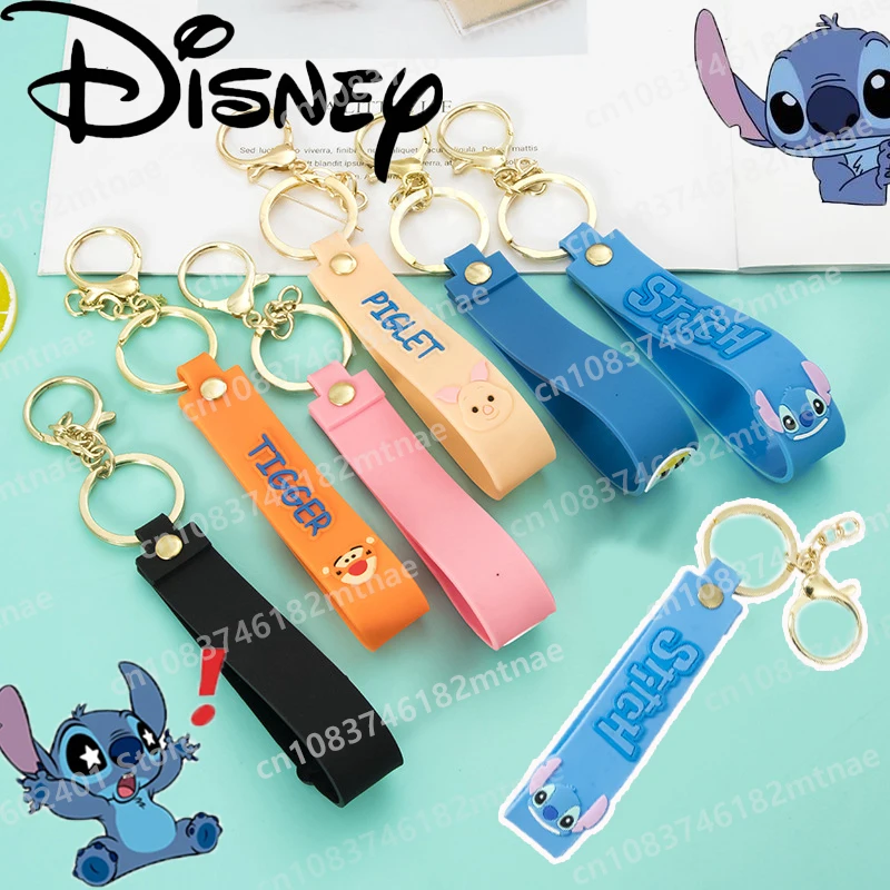 

Disney Cartoon Stitch Pattern Keychain Accessories Phone Bag Hanger Kawaii Stitch Charm Decoration Supplies Children's Toys