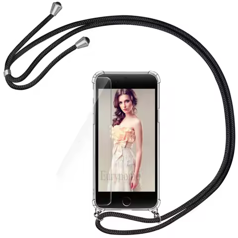 Case For OPPO Reno 13 13F 12F 12 11F 10 8 7 Find X8 X5 Lite X3 Realme 13 Pro Crossbody Lanyard Necklace Neck Strap Clear Cover