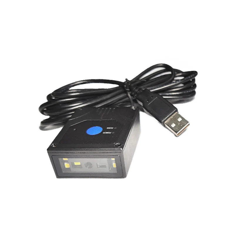 LONVILL Long Range CMOS 1280*800 1D 2D Qr Code Reader USB RS232 Fixed Barcode Scanner