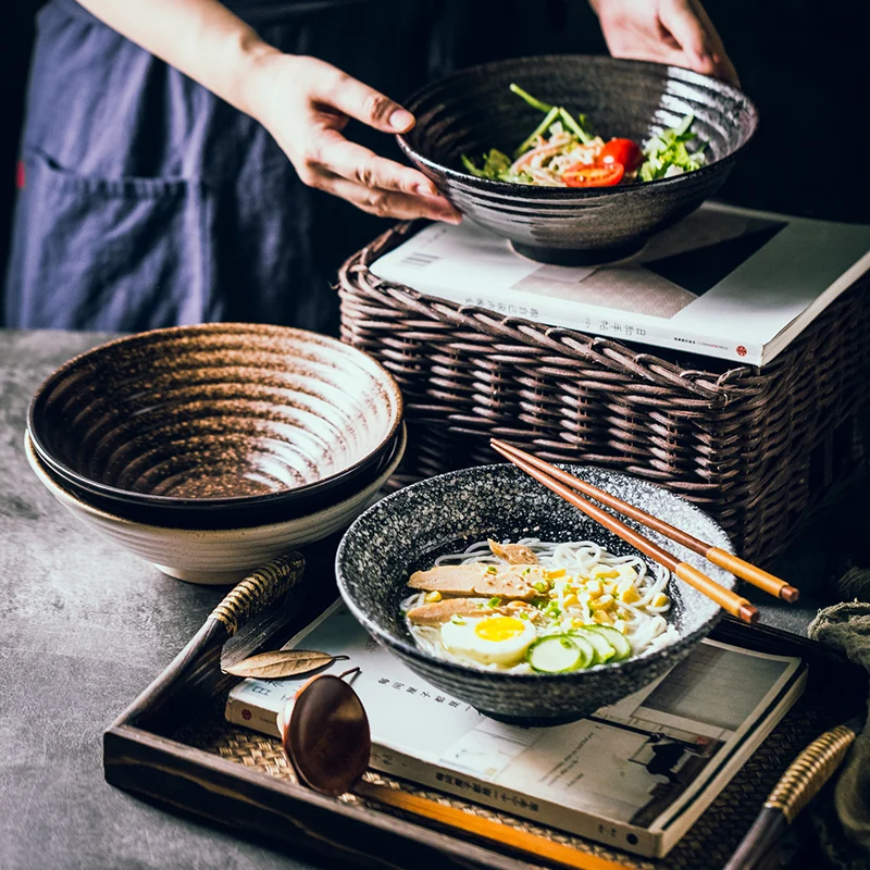 

Креативная японская миска Sle Cerc большого размера для студентов, для лапши быстрого приготовления, завтраков, фруктовых салатов, столовая посуда