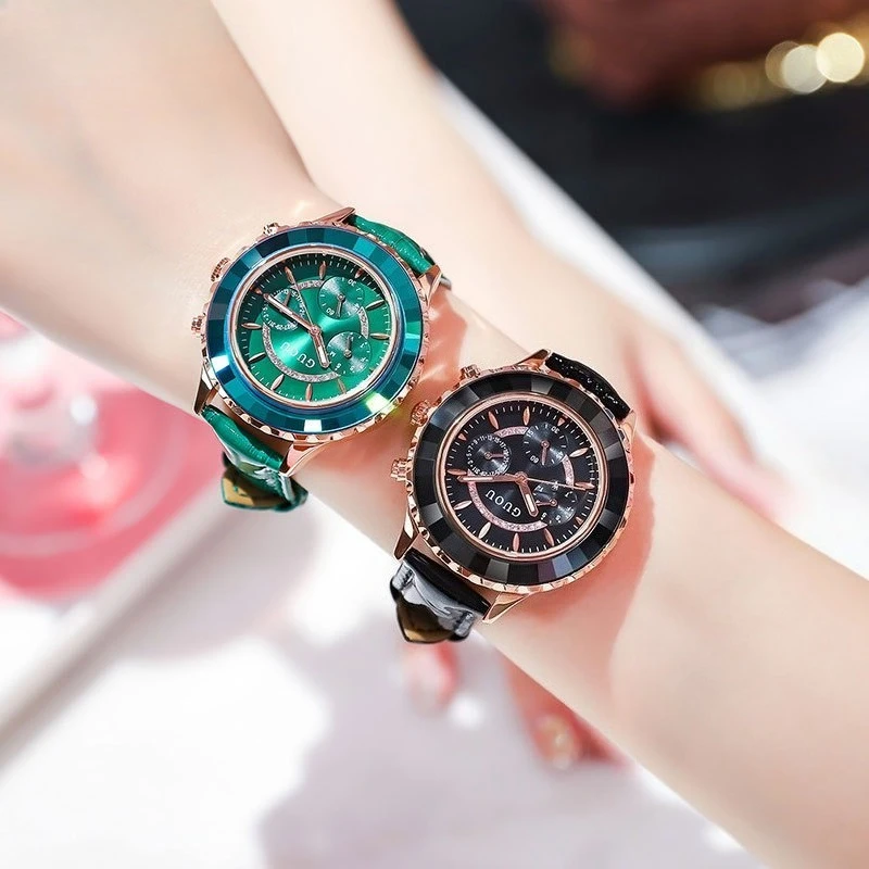 2026 New Women'S Watch, Simple And Casual Multifunctional, Stylish And Elegant, Leather Strap, Women'S Accessories, Women'S Gift