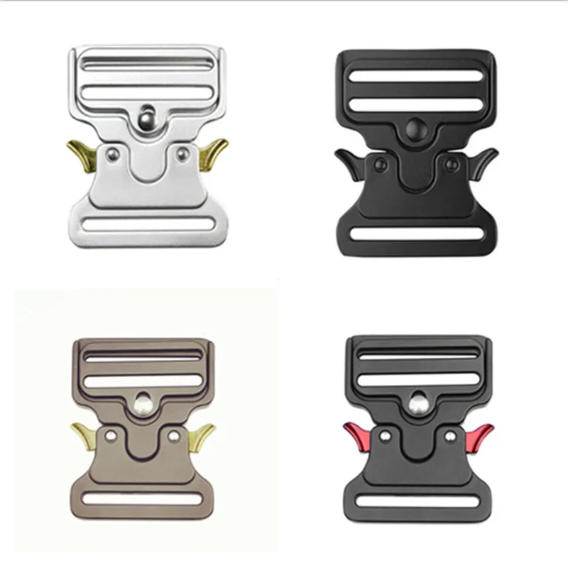 38/50/52mm Metal Quick Side Release Buckles for Webbing Tactical Belt Safety Strong Hooks Clips DIY Outdoor Luggage attachment