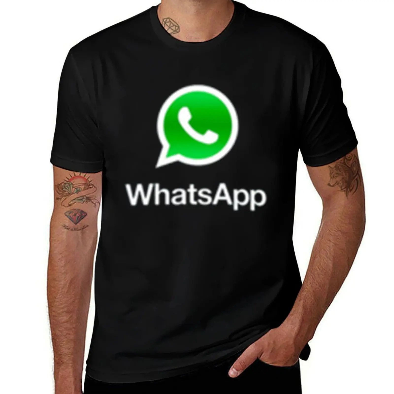 

WhatsApp T-Shirt sweat anime t shirts graphic tee shirt shirts men