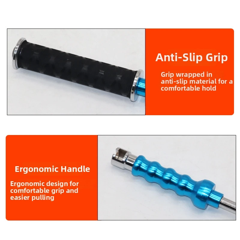 Auto Dent Repair Sliding Hammer with 31 to 44 cm Adjustable Range and 4 Pull Tabs for Efficient Paintless Fixing