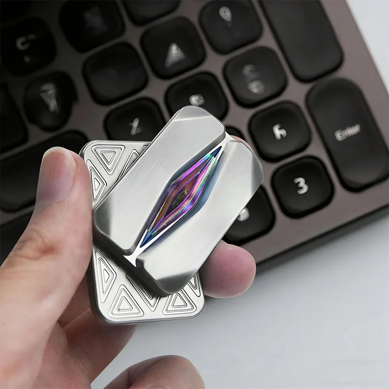 Metal Magnetic Fidget Slider, EDC Infinite Click Push Card, Sensory Fidget Toy