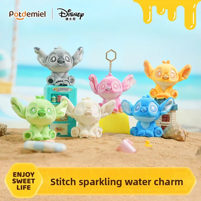 Ciondolo in peluche Disney Potdemiel Honey Jar - Zaino ufficiale Stitch con materiale morbido, regalo decorativo per borse carine per i fan delle ragazze
