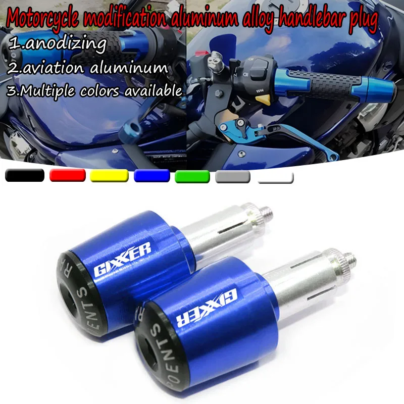 Empuñaduras de manillar de peso final para manillar de motocicleta, tapón Silder antivibración apto para accesorios GIXXER 150sf 250sf 155 2025