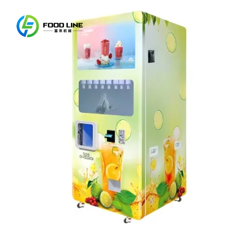 Customized size Fully automatic commercial intelligent milk tea machine Self-service unmanned stall Scenic tea beverage coin