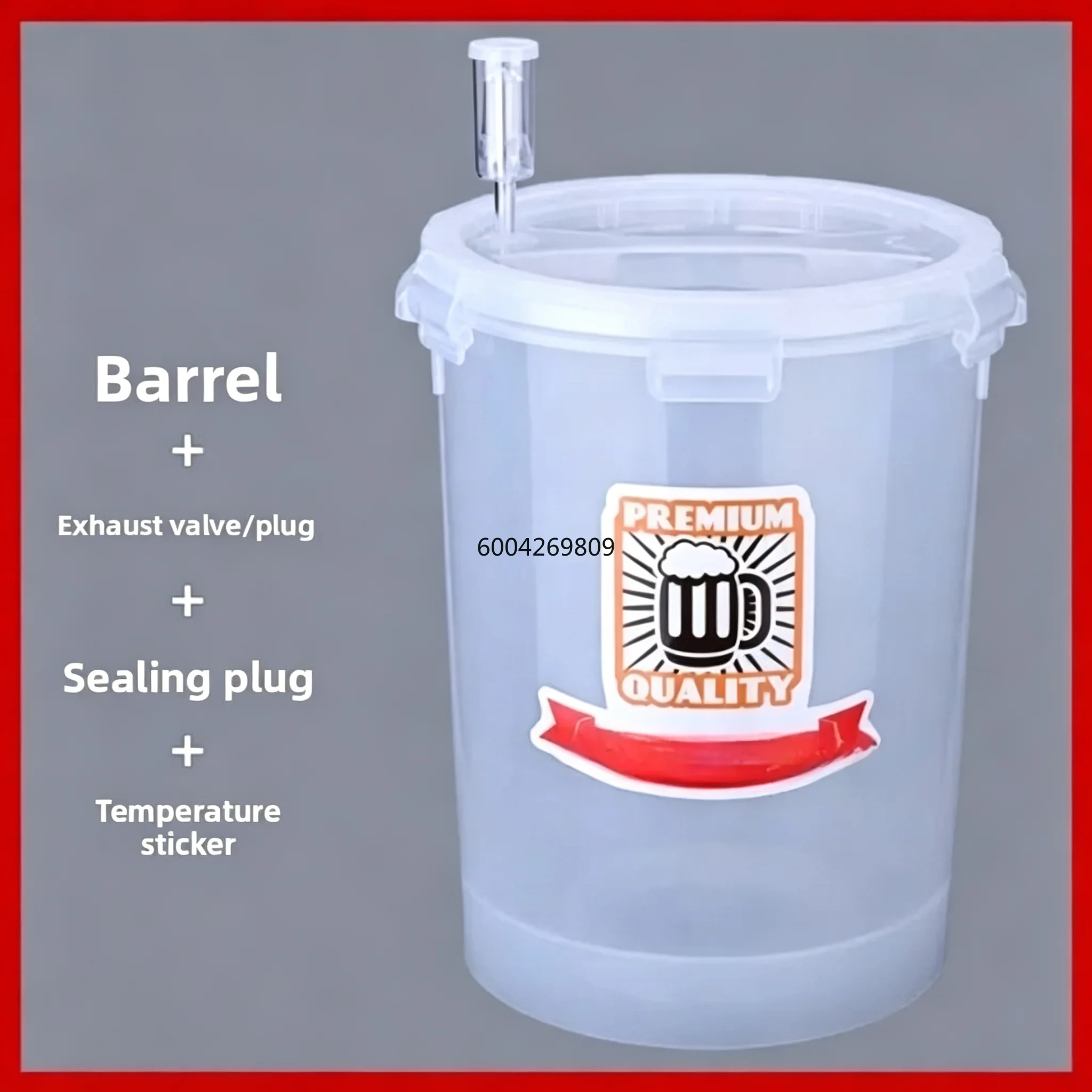 Transparent Fermentation Barrel [conical Bottom] Brewing Vessel V-shaped Tank Food Grade Thickened Wine Beer Keg