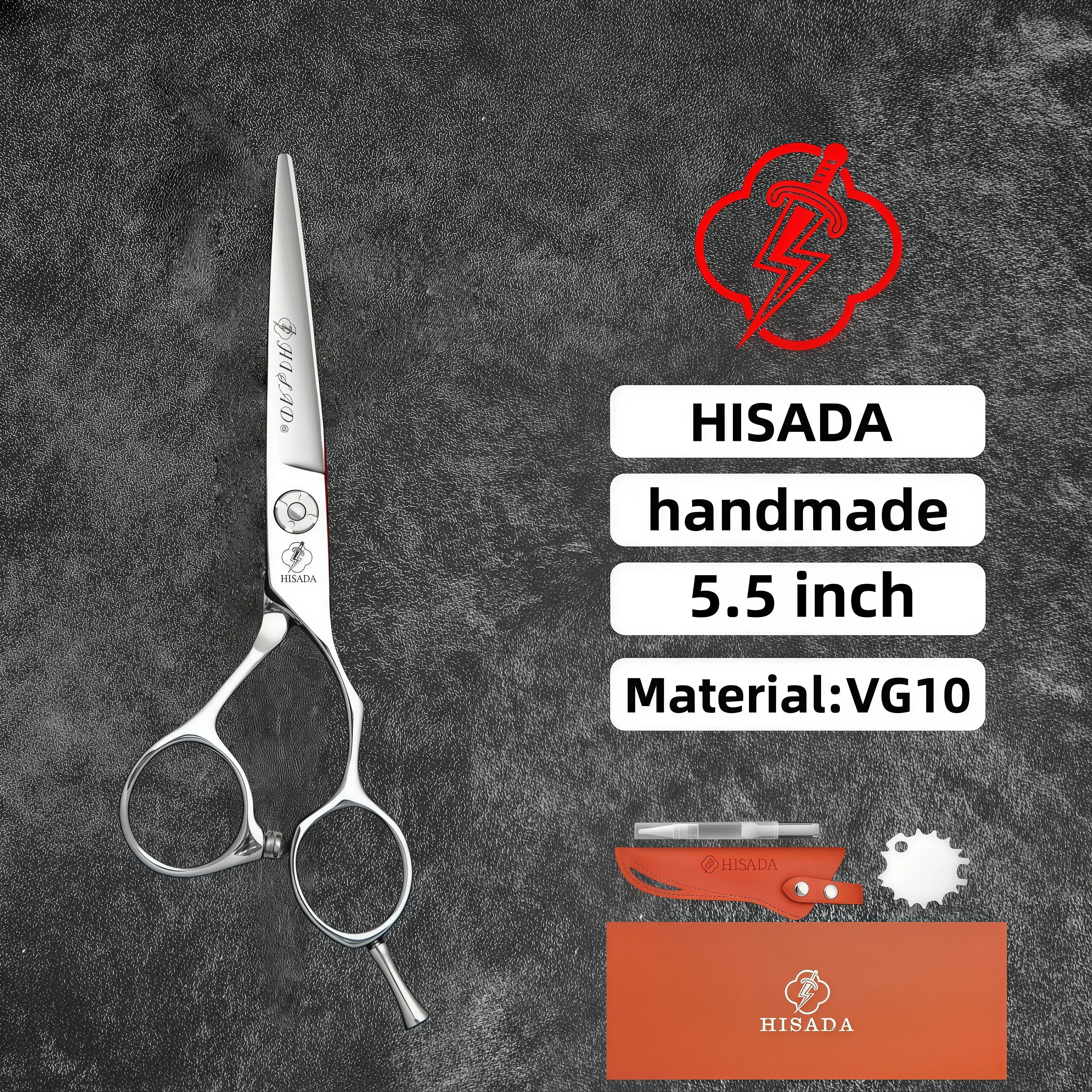barber scissors Barber shop special hair scissors small scissors Super sharpness Made of VG10 material scissors set