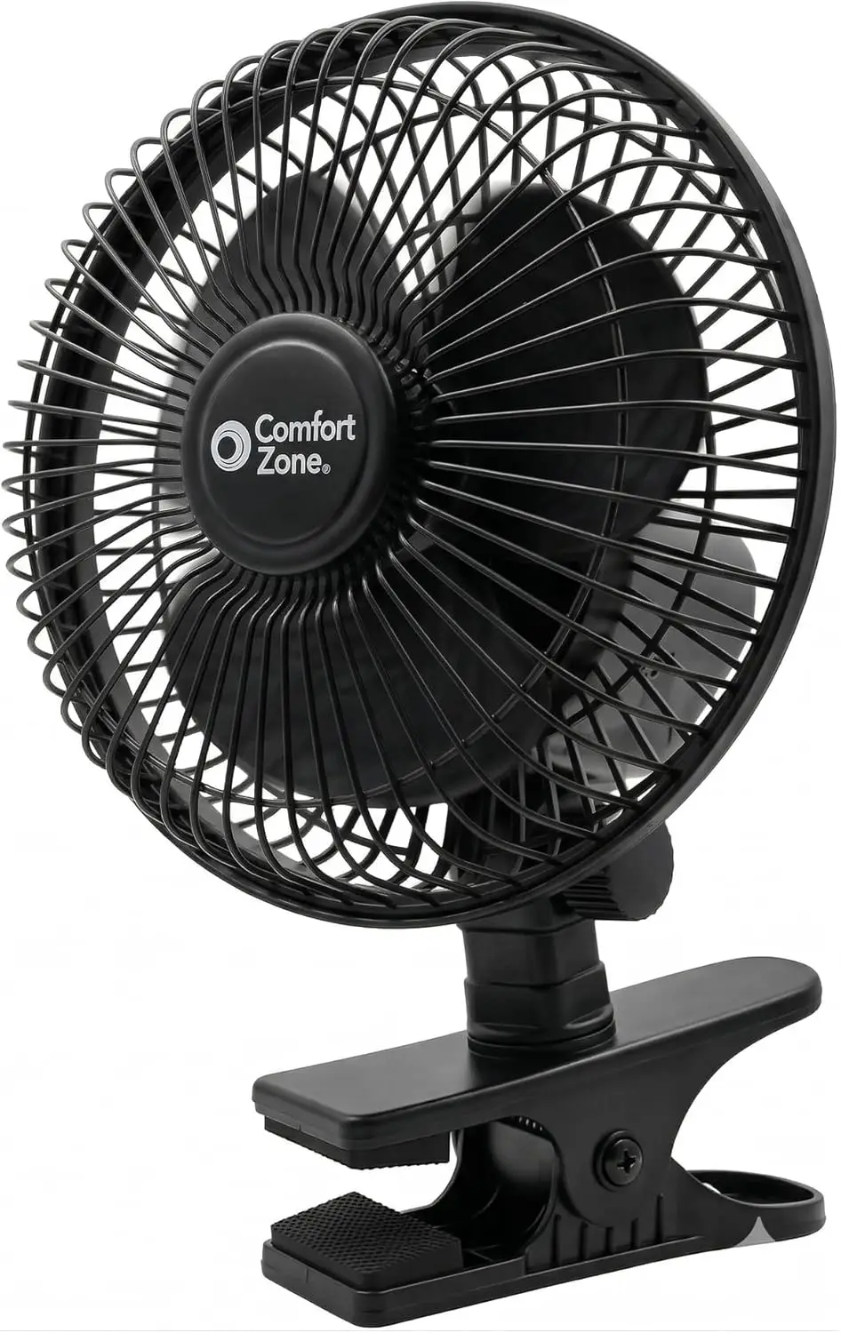 6-Inch Corded Clip-On Personal Fan, 2-Speed Quiet Desk Fan with 360° Rotation & Strong Clamp for Office, Bedside