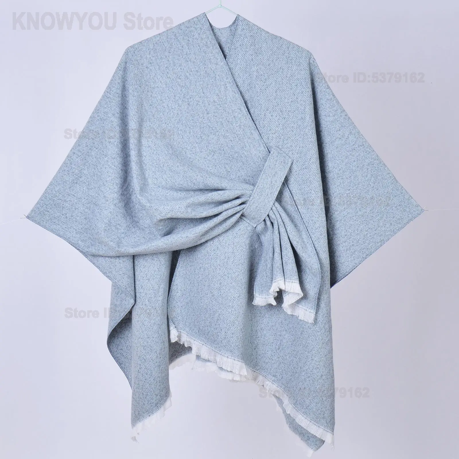 Women Elegant Loose Outer Cover Up for Daily Party Solid Color Oblique Strap Cape Shawl, Evening Dress Matching Cloak for Dress