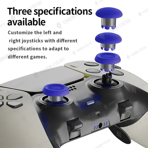 6 Analog Joystick Thumbsticks for PS5 Edge Controller Replacement Thumbstick Controller Custom Analog Joysticks Three Heights