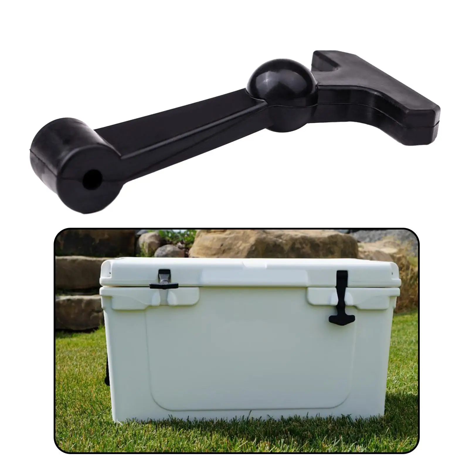 

Cooler Latch Heavy Duty Replacement Part Black ABS Handle for Camping Hiking Rigid Insulated Cooler