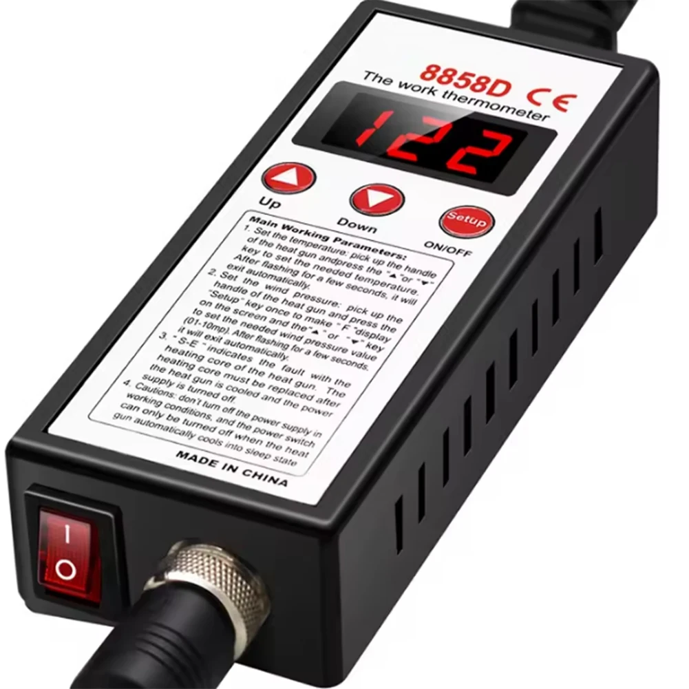 AB46-Micro Rework Soldering Station Hot Air Desoldering Station For Soldering 700W Heat Gun Welding Repair Tools EU Plug