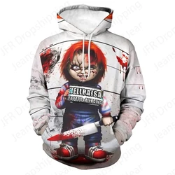 Horror Movie Chucky Hoodies Men Women Fashion Plus Size Hoodie Women Sweats  Girl Coats Street Tracksuit Men's Clothes Pullover