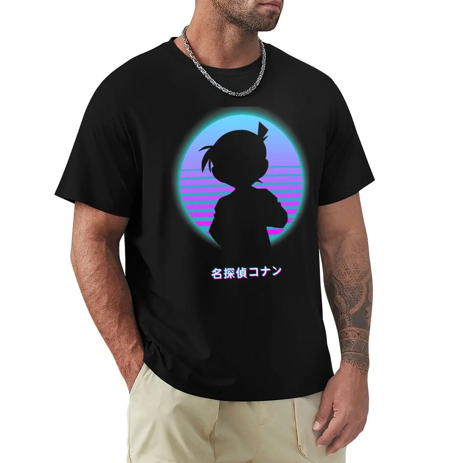 Detective Conan - Retro 80s T-Shirt cute clothes plus size tops quick-drying t shirts for men