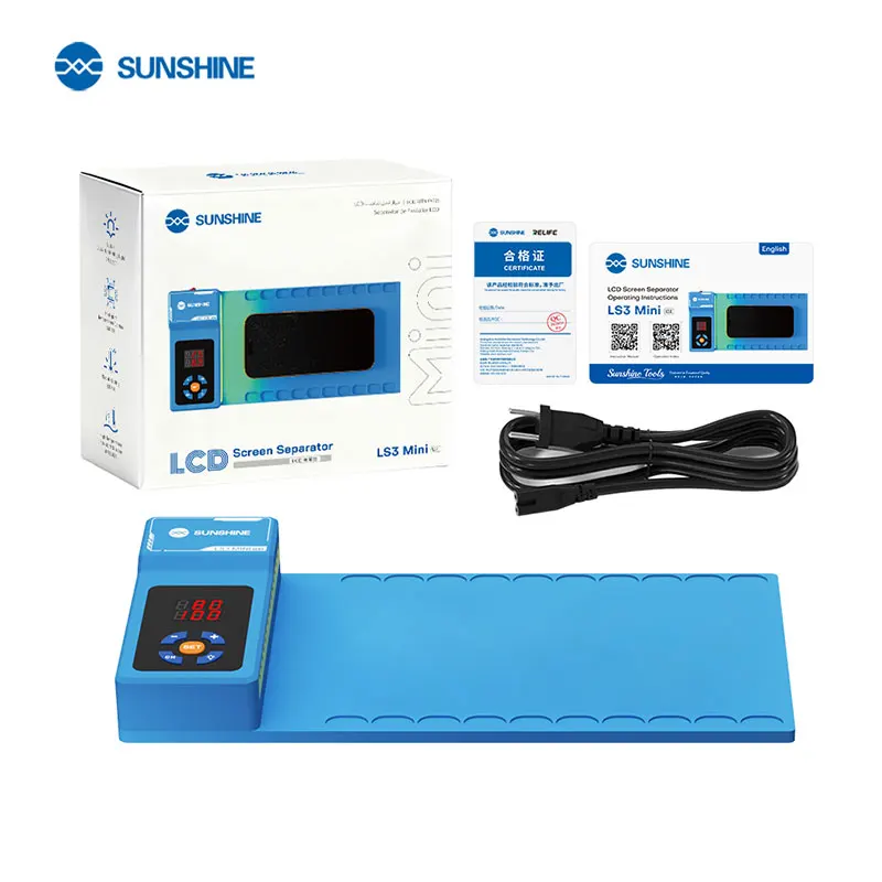 SUNSHINE LS3 Mini tragbarer LCD-Bildschirmentferner, intelligente Temperaturregelung, für Mobiltelefone und Tablets unter 10,5 Zoll – Detail 17